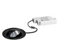 LED-Einbaustrahler 6W 3000K 730lm Konv sw mt 1LED Alu IP65 RF:hochglänzend