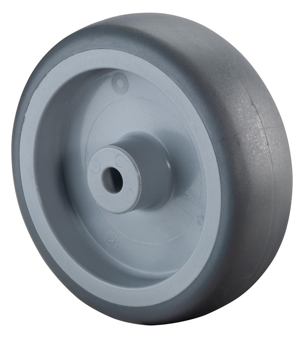 Bild Gummirad A80.105 Rad Ø 100 grau,Achs Ø 8, 70kg - BS ROLLEN-0