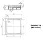 Kaldewei Duschwanne DUSCHPLAN 545-1 90x90x6,5cm, weiß