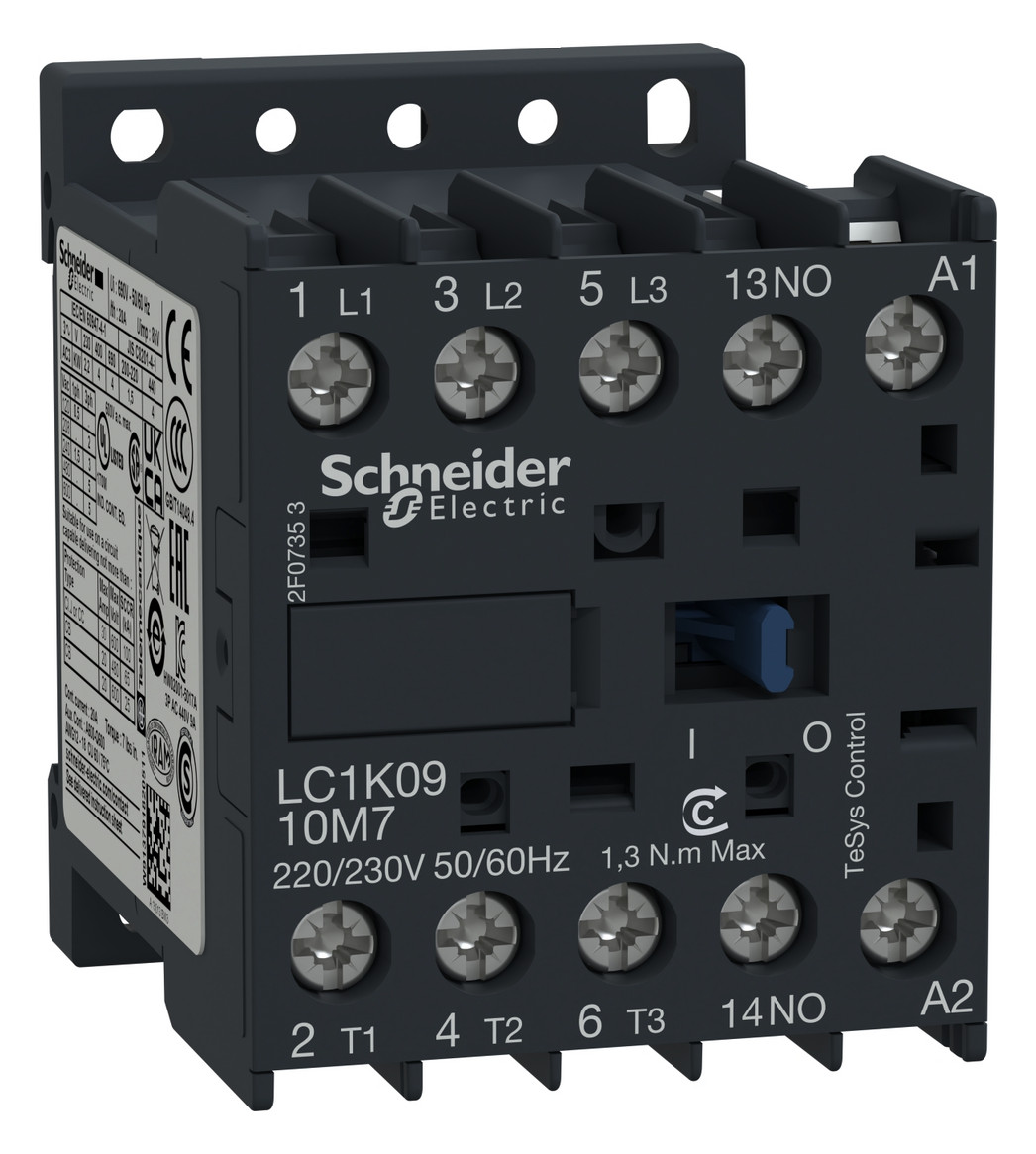 Leistungsschütz 4kW 3S 230VAC 9A 1S/Hilf