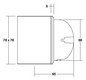 LED-Orientierungsleuchte 2W 3000K 35lm sw Konv 1LED elektr.Trafo IP20 Scheibe