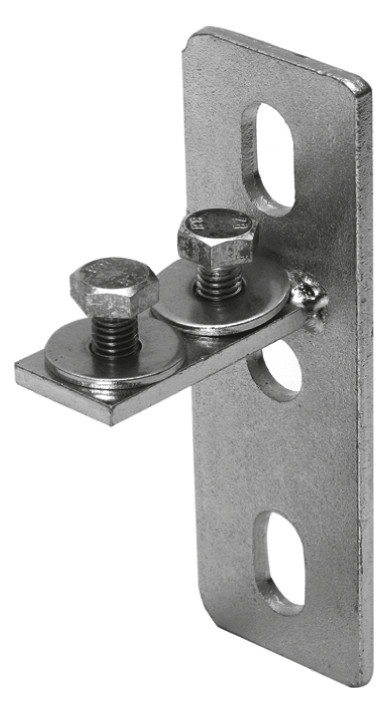 ASW Konsolengrundplatte Stahl verzinkt, mit Schrauben, für Profil 38/40, quer