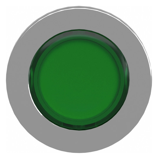 Drucktaster Front 1f gn bel.b Ø30,5mm rnd Geeignet für Beleuchtung IP66