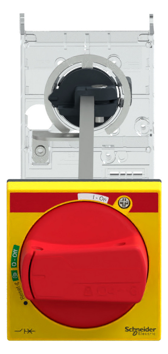 Drehantrieb abschl rt/ge Achsverläng Verriegelung Mit Griff rot/gelb