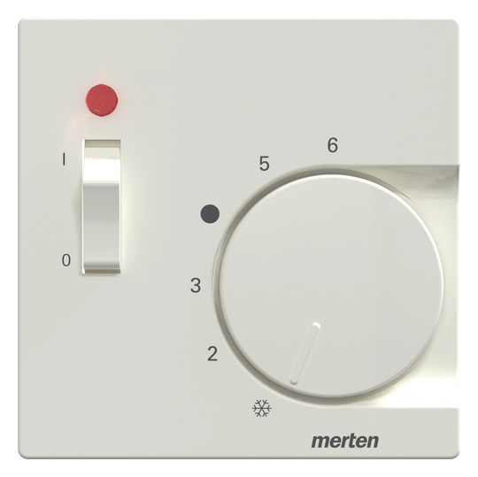 Zentralplatte Raumtemp System M polws glz Kontrollfenster/Lichtauslass