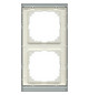 Rahmen 2f schief-alu mt M-Pure Decor Stein f.GEB-K Unterputzmontage