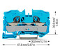Reihenklemme 0,5-10qmm Serie 2010 1Etage 2kl bl 57A Hutschiene TH35