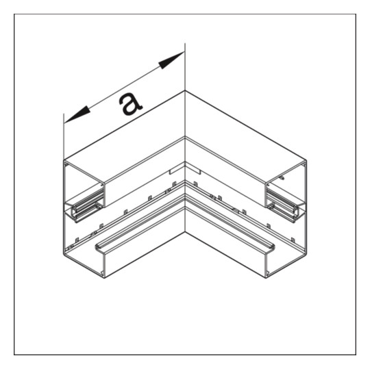 Inneneck GEB-K ST UT 170x83mm ver-ws hfr besch RAL9016