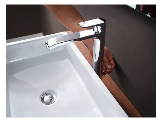 hansgrohe Waschtisch-Einhebelmischer 260 Metris mit Zugstangen-Ablaufgarnitur, chrom