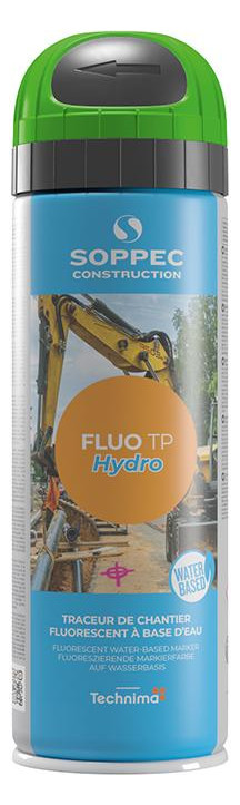 Bild Fluo TP Hydro Baustellenmarkierspray 500 ml grün - SOPPEC-0