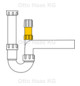 HAAS Gewinde-Verlängerung 1" AG/IG, 62mm, mit Rückflussverhinderer, für Rohrbelüfter, Polypropylen, weiß