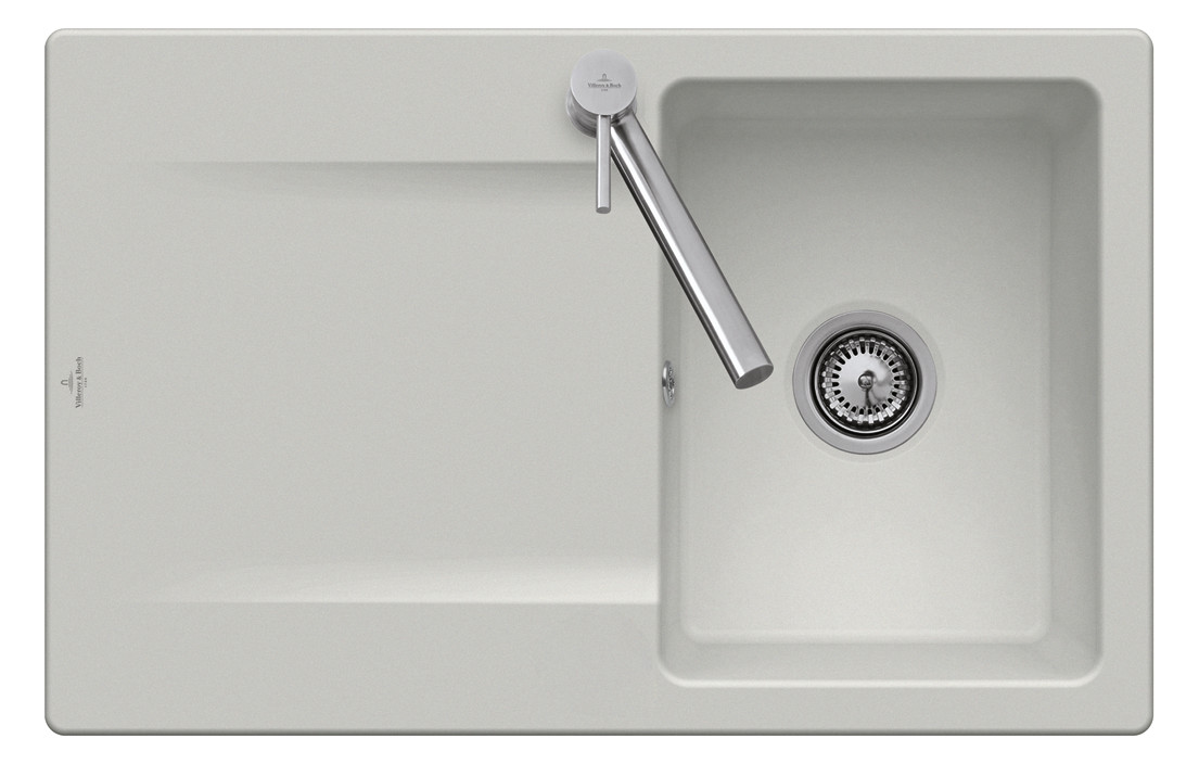 V&B Spüle Siluet 45 mit Ablaufgarnitur, Excenterbetätigung, chromite CeramicPlus