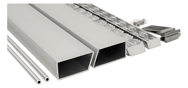 Bild HANÖ-Serie Montageset 20x75x1793mm SILBER mit Start- & Abschluss Befestigung und Abs - n.a.-0