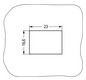Rahmen Snap-In sw 2p Stecker/Buchse