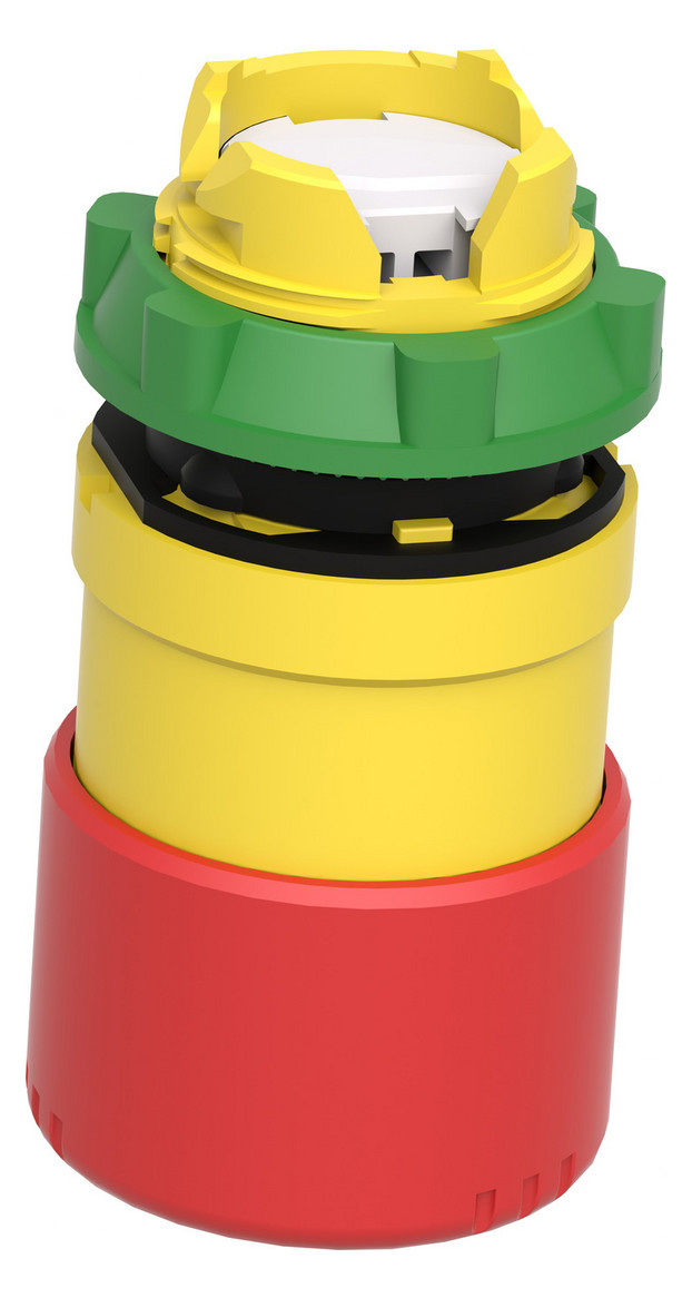 Frontelement für Not-Aus Ø22,5mm rt rnd IP66 hoch Schaltfunktion verrastend Dreh