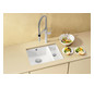 Blanco Becken Subline 350/150-U Keramik 56,7 x 45,6 cm, PuraPlus magnolia glänzend, für Unterbau