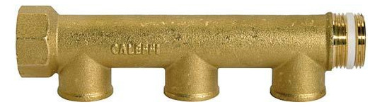 RIEGLER-Verteilerstück aus Messing - E 2x3/4, A 3x1/2