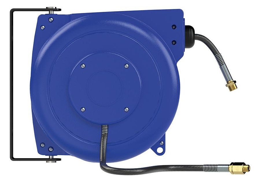 Bild Schlauchaufroller PP, Druckluft/Wasser, inkl. 8m PVC-Schl. Ø8mm, AG R1/4""-R3/8" - RIEGLER-2