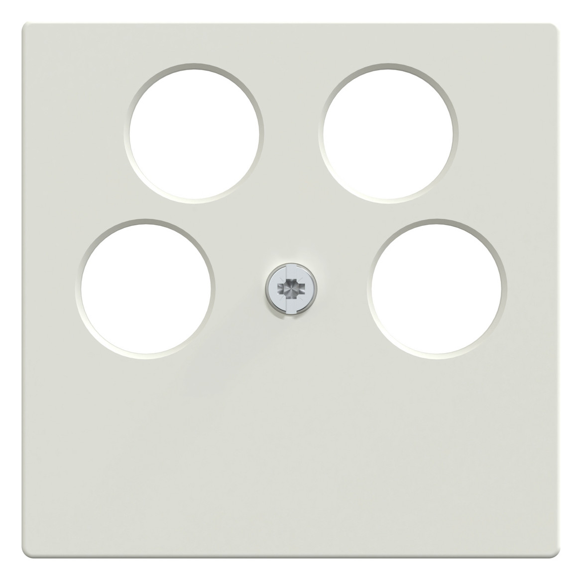 Zentralplatte Sat/TV/Radi System M polws 4f Schraubbef