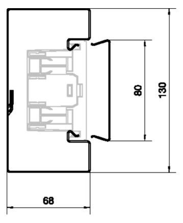 Geräteeinbaukanal ST 130x66mm ver-ws RAL9016 GEB-K besch 7700qmm 2000mm