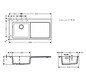 hansgrohe Einbauspüle 450 S5110-F450 1030x490mm, 1 Hauptbecken links, Abtropffläche rechts, betongrau