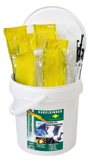 SapiSelco-Kabelbinder-Sortiment - 1000-teilig