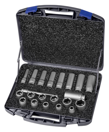 ASW-Kraft-Steckschlüssel-Garnitur 1/2 - 21-teilig