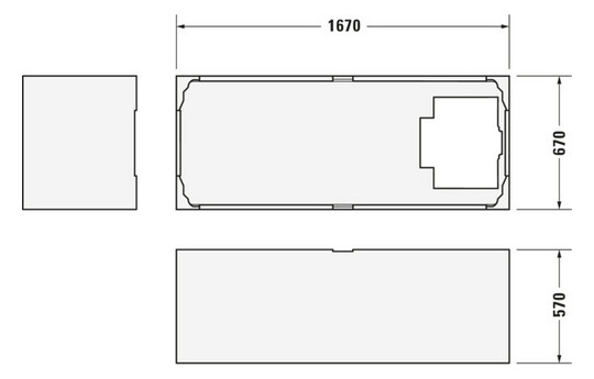 Duravit Wannenträger für Badewanne 700334
