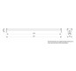 Kabelabfangschiene 30x400x10mm Metall