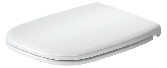 Duravit WC-Sitz eckig mit Absenkautomatik, abnehmbar, 44,3cm, Universal, Scharnier Edelstahl, weiß
