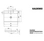 Kaldewei Aufsatz-Waschtisch SILENIO 3040, 60 x 46 x 4 cm, warm grey 60, Überlauf, 3 Hahnlöcher