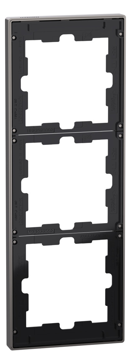 Rahmen 3f ni metallic D-Life Metall Edst f.GEB-K Unterputzmontage