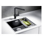 Blanco Becken SUBLINE 500-IF SteelFrame SILGRANIT 54,3 x 44,3 cm, PuraDur weiß, Einbau von oben, ohne Ablauffernbedienung