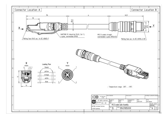 HART RJI cab IP20/M12        09457005051 
