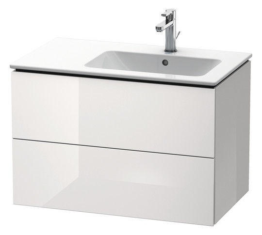 Duravit Waschtisch-Unterschrank L-Cube 82x48,1x55cm, 2 Schubkästen, Becken rechts, eiche natur