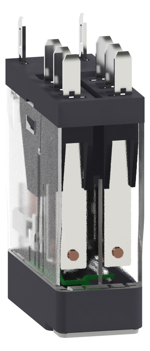 Schaltrelais 2W IP20 13x30x34,5mm Schraub