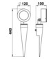 LED-Wegeleuchte 12W IP54 3000K 1200lm anth 1LED Alu Gl_tr