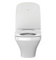 Duravit WC-Sitz DuraStyle ohne Absenkautomatik, Scharniere Edelstahl, weiß