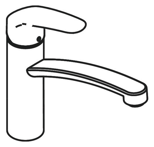 hansgrohe Spültisch-Einhebelmischer 160 Focus M41 1jet, chrom
