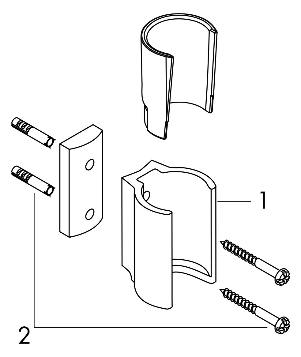 hansgrohe Brausehalter Axor Starck feste Halteposition, brushed brass