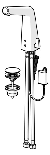 HANSA Infrarot-Waschtisch-Armatur HANSADESIGNO Style Batteriebetrieb, Ausladung 138 mm, chrom