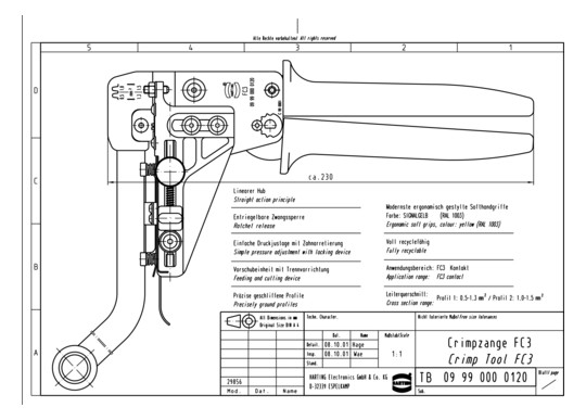 HART Crimpzange              09990000120 