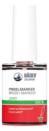 BÄDER-Pinsel-Marker Zero, rot - 15ml
