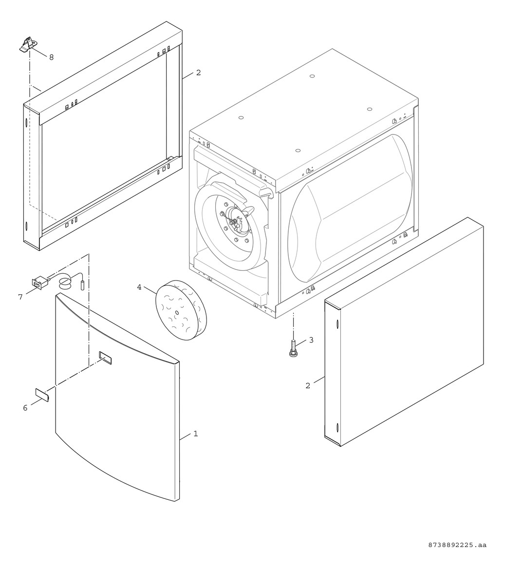 BOSCH Warmwasserspeicher WST 160-2 HRC, 160 l, liegend, eckig, weiß