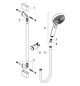 hansgrohe Brauseset Pulsify Select 105 669 mm Brausestange, chrom, Relaxation, 3jet