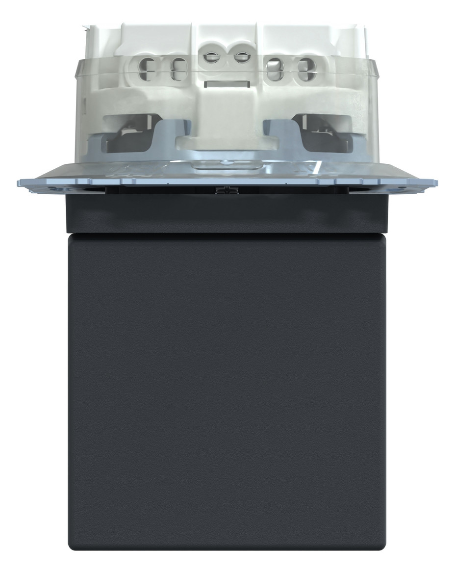 Steckdose 1f anth mt System M UP m.BS Klappd Mit erhöhtem Berührungsschutz