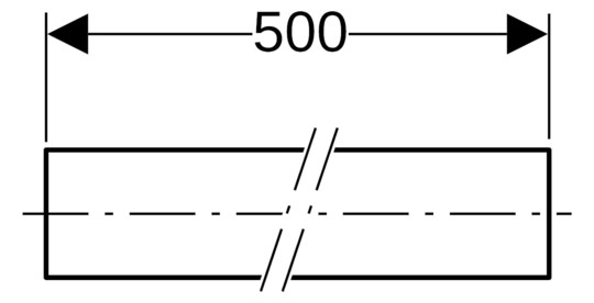 Geberit Systemrohr ML DN 15, Ø 20 mm, Stange 5 m