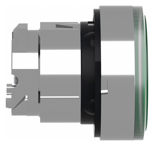 Drucktaster Front 1f gn bel.b Ø22,5mm rnd Geeignet für Beleuchtung IP66