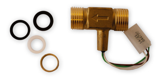 MHG Set Durchflusssensor Trinkwasser inkl. Hülse, Dosierscheibe, Dichtring