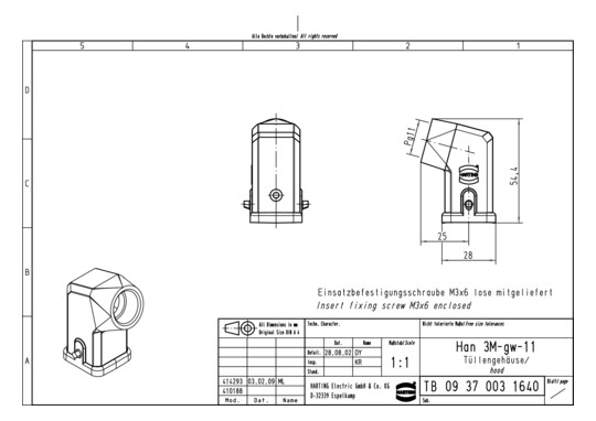 HART HARTING TUELLENGEHAEUSE 09370031640 